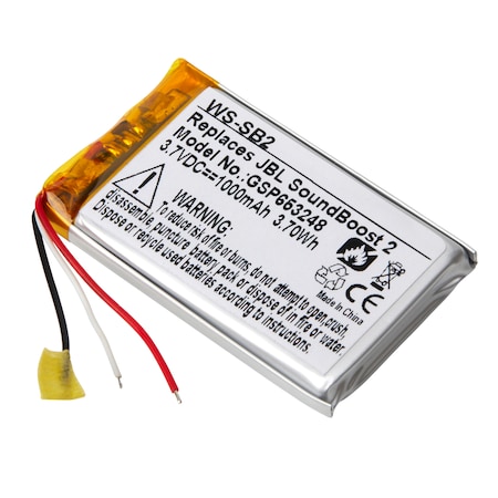 Ultralast Wireless Speaker Battery, JBL Sound boost 2 WS-SB2